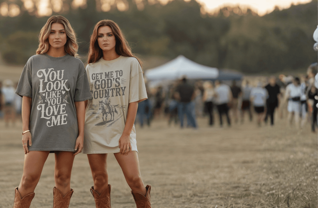 Lyric Inspired Country Shirts That Get Noticed - Sunlit Funlit Country Concert Tees