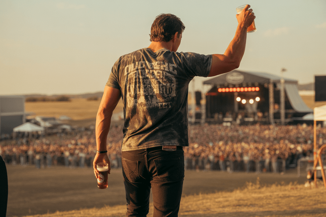 Men's Hardy Concert Outfit Ideas 2026: What to Wear to the Country! Country! Tour - Sunlit Funlit | Graphic Tees for Country Concert Addicts