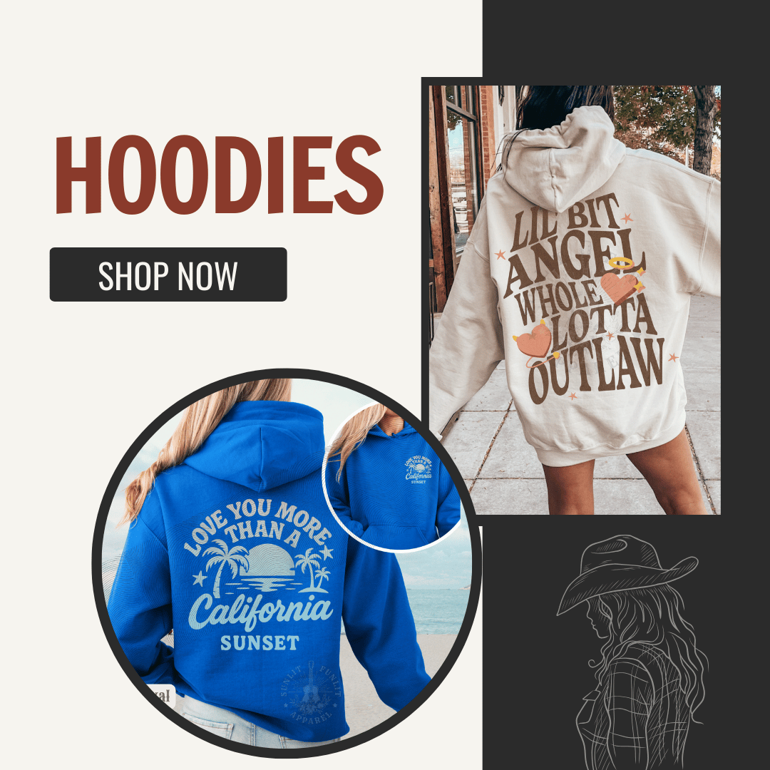 Country Concert Hoodies with Lyric-Inspired Designs - Sunlit Funlit | Graphic Tees for Country Concerts