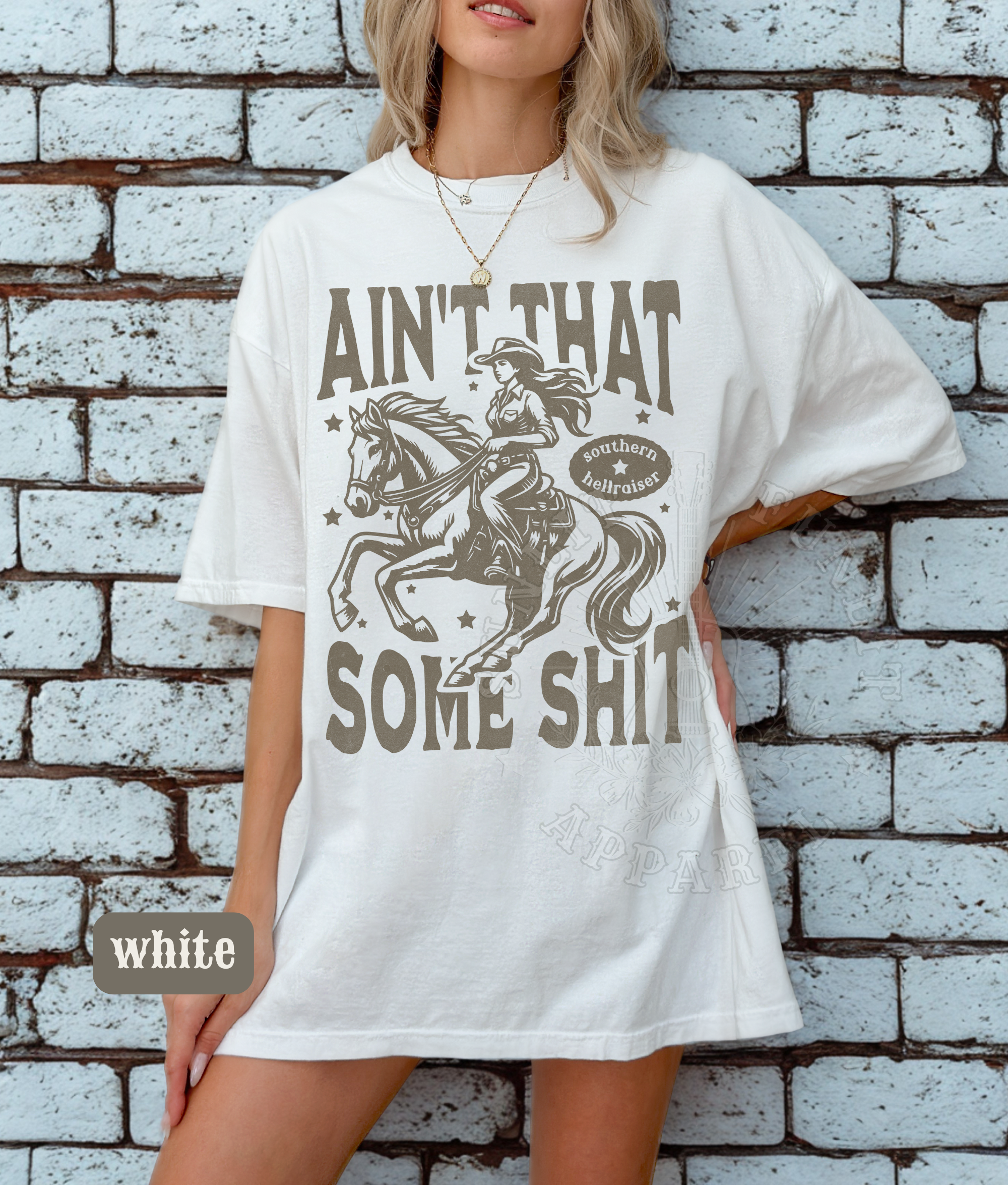 graphic tee for country concert on model