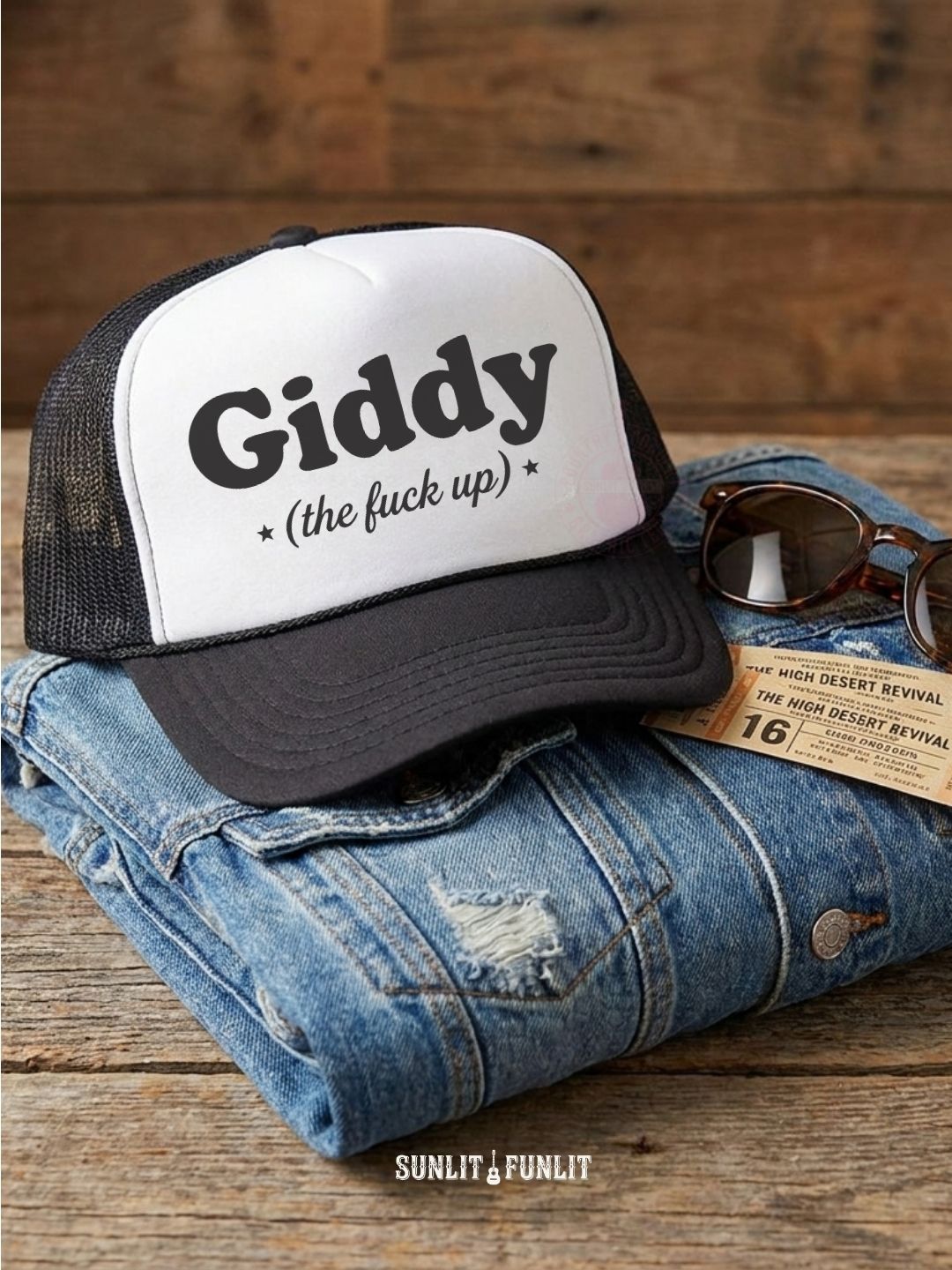 Giddy the F Up Country Trucker Hat