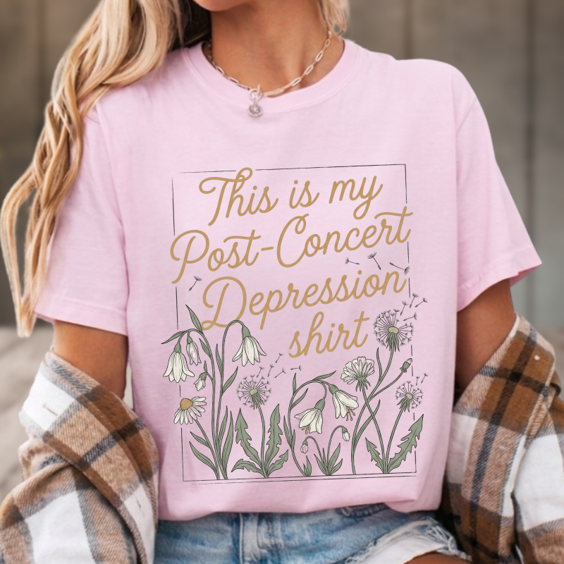 Post-Concert Depression Floral Tee