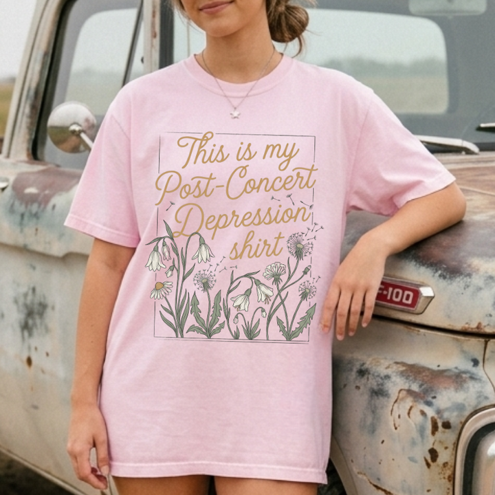 Post-Concert Depression Floral Tee