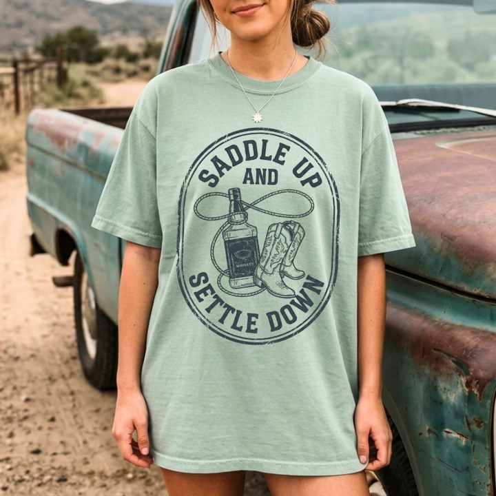 Saddle Up Settle Down Tee