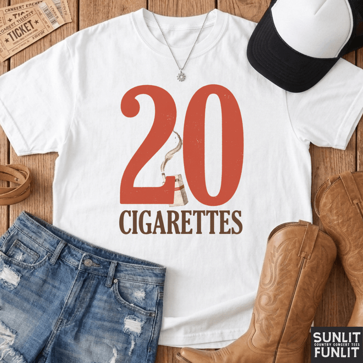 20 Cigarettes Comfort Colors Tee