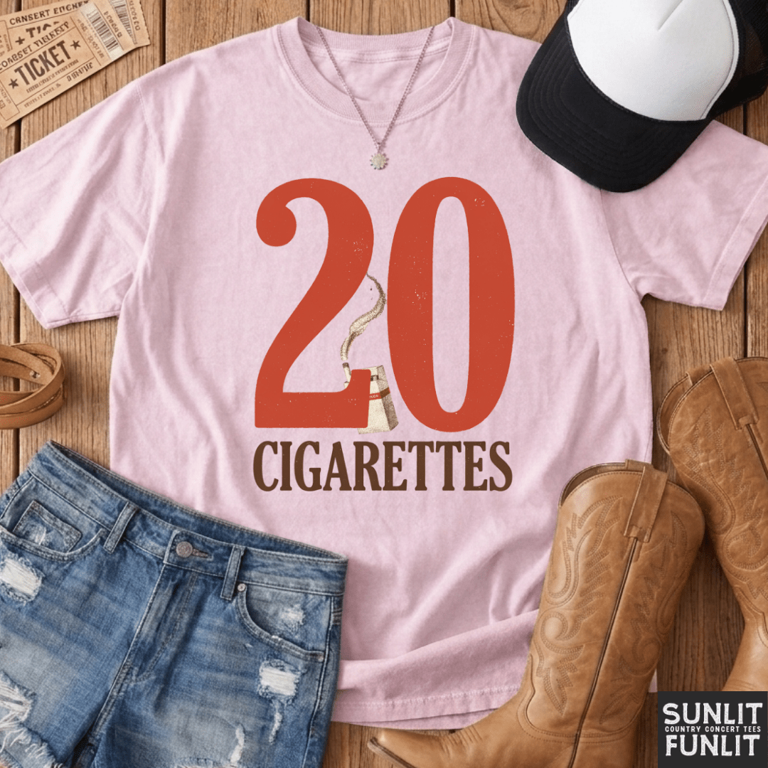 20 Cigarettes Comfort Colors Tee