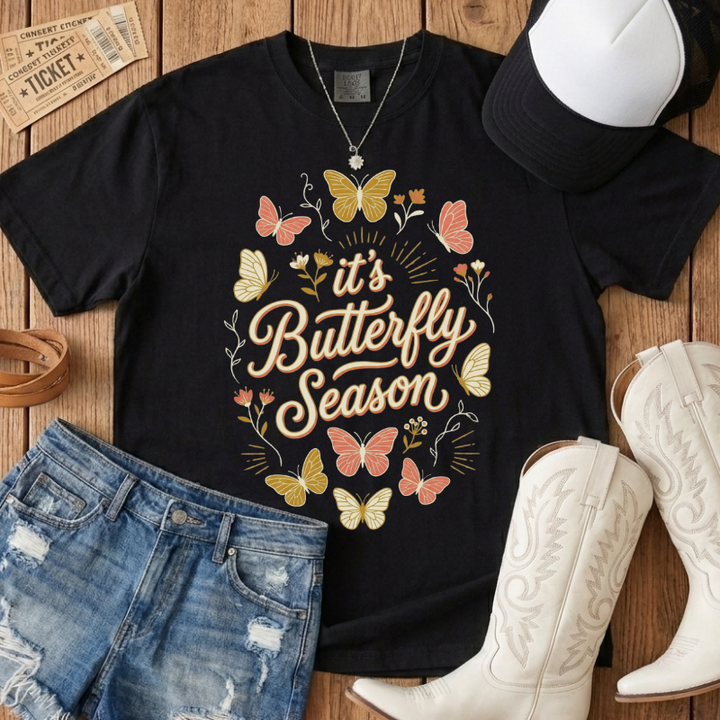 Pastel Butterfly Season Tshirt