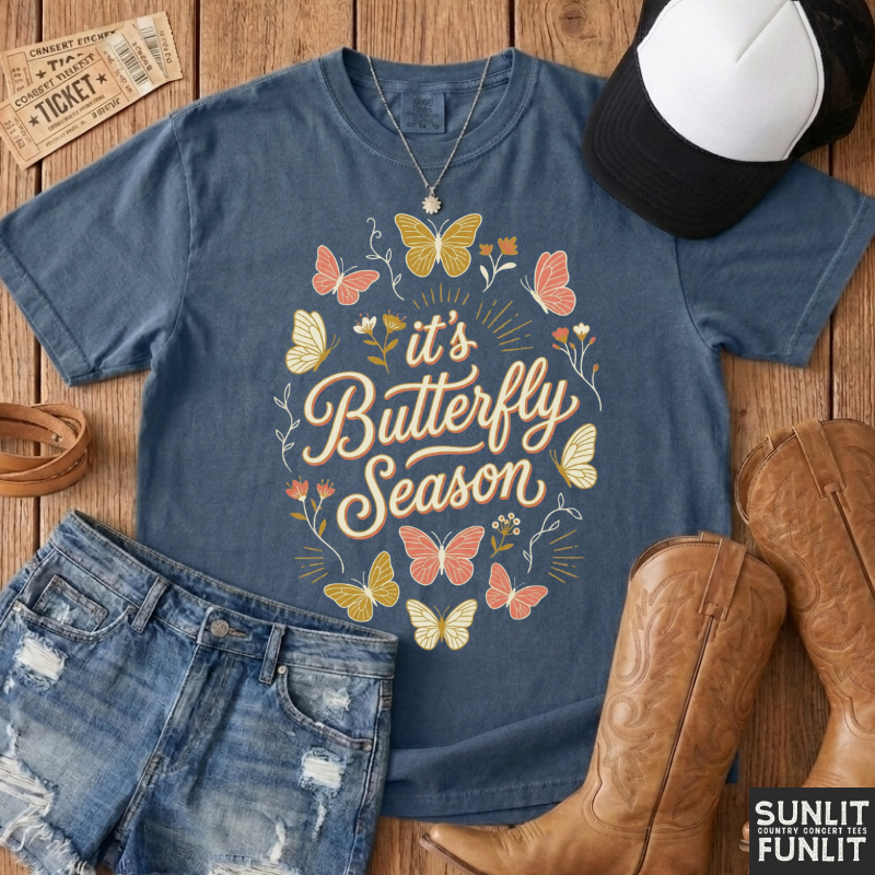 Pastel Butterfly Season Tshirt