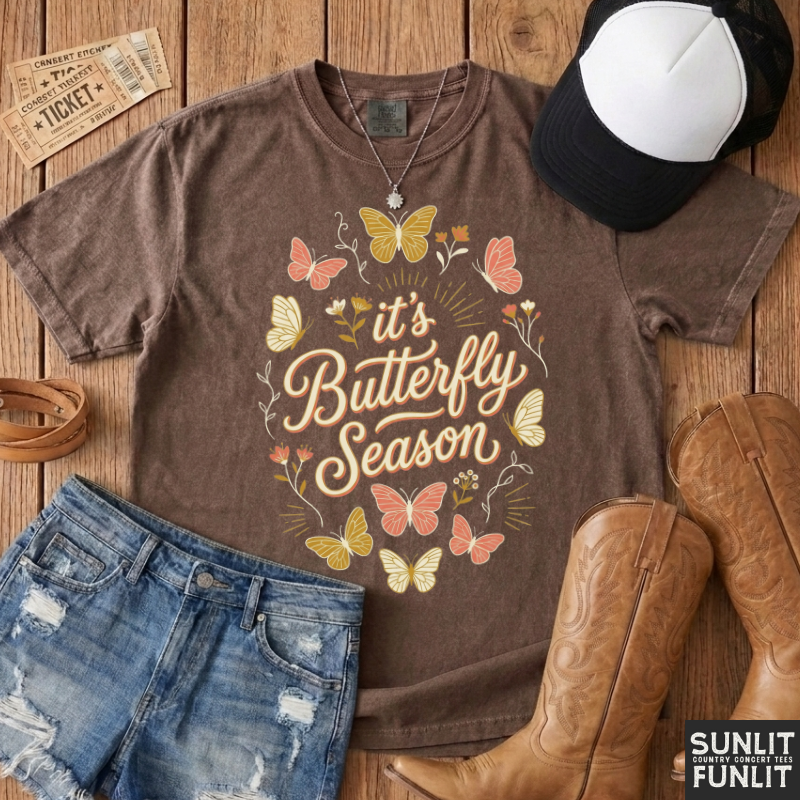 Pastel Butterfly Season Tshirt