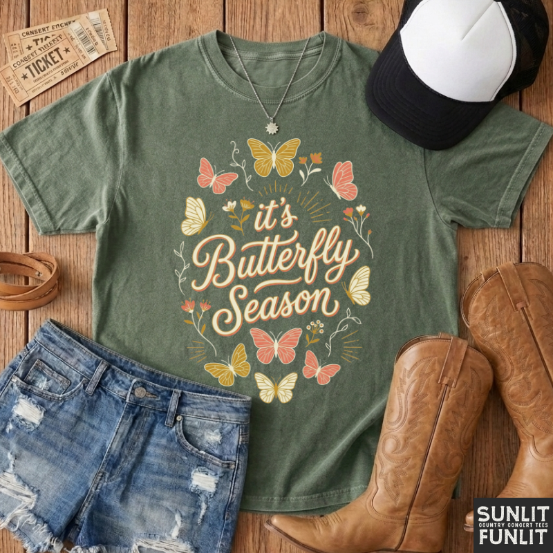 Pastel Butterfly Season Tshirt