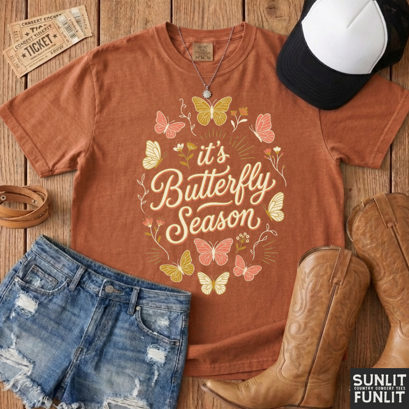 Pastel Butterfly Season Tshirt