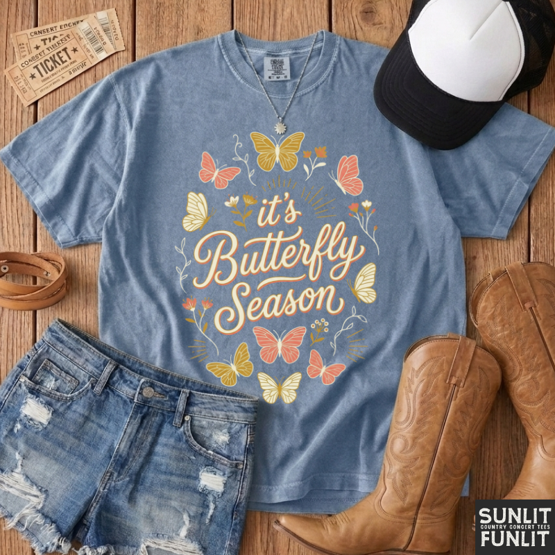 Pastel Butterfly Season Tshirt