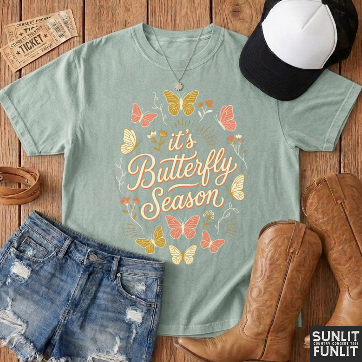 Pastel Butterfly Season Tshirt