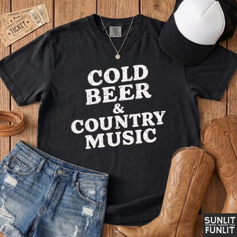 Cold Beer & Country Music T-Shirt