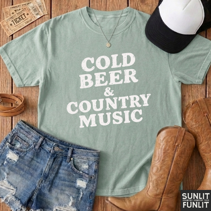 Cold Beer & Country Music T-Shirt