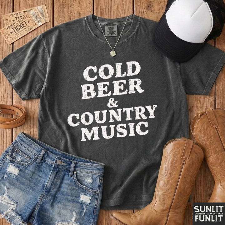 Cold Beer & Country Music T-Shirt
