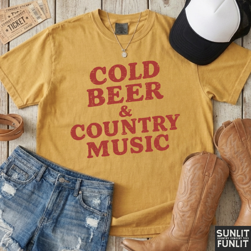 Cold Beer & Country Music T-Shirt