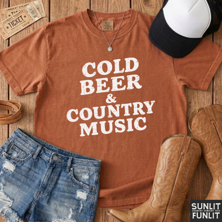 Cold Beer & Country Music T-Shirt