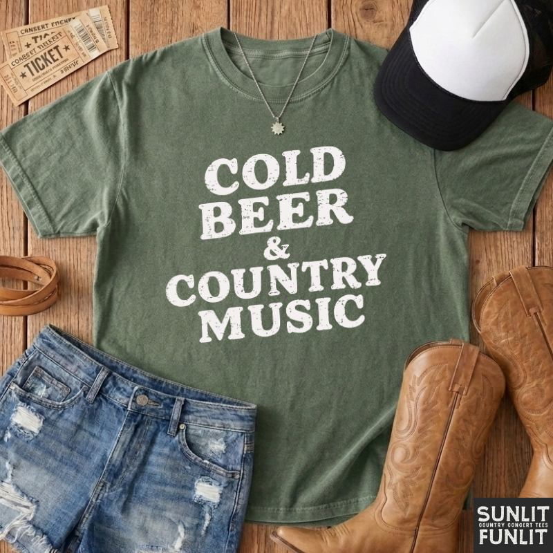 Cold Beer & Country Music T-Shirt