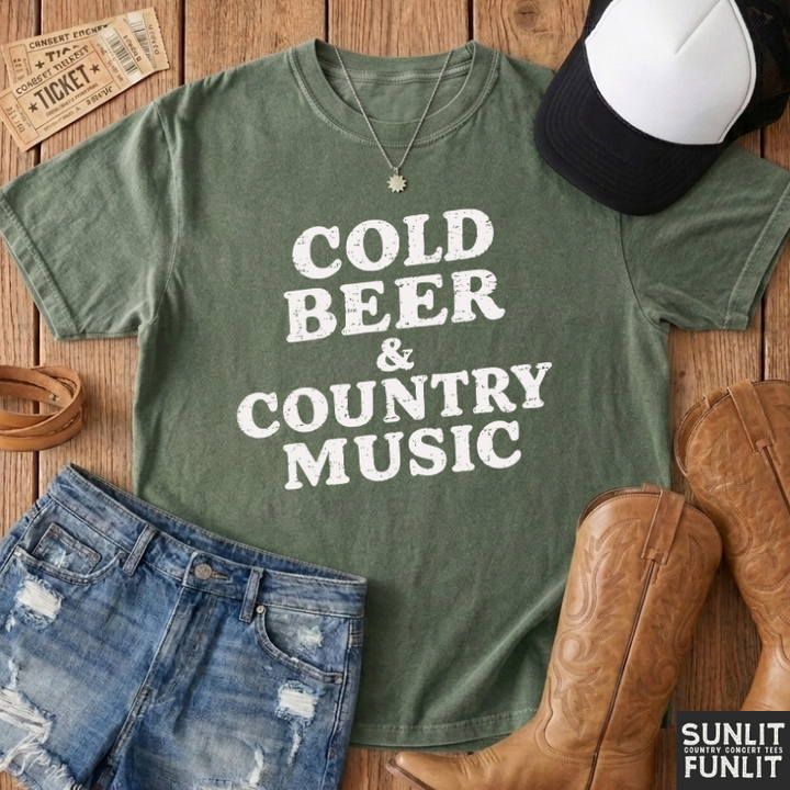 Cold Beer & Country Music T-Shirt