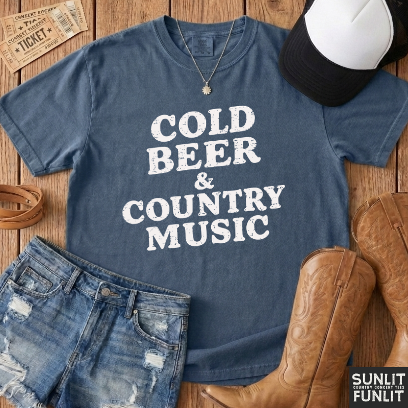 Cold Beer & Country Music T-Shirt