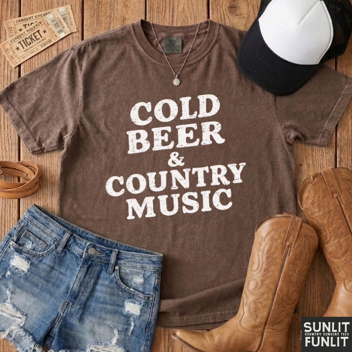 Cold Beer & Country Music T-Shirt