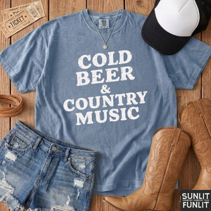 Cold Beer & Country Music T-Shirt