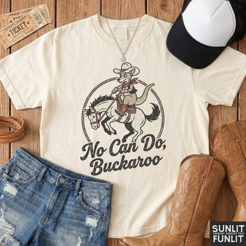 No Can Do Buckaroo Tee