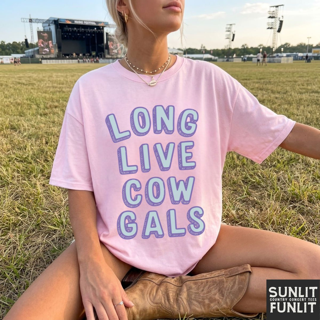 Retro Long Live Cow Gals Tee