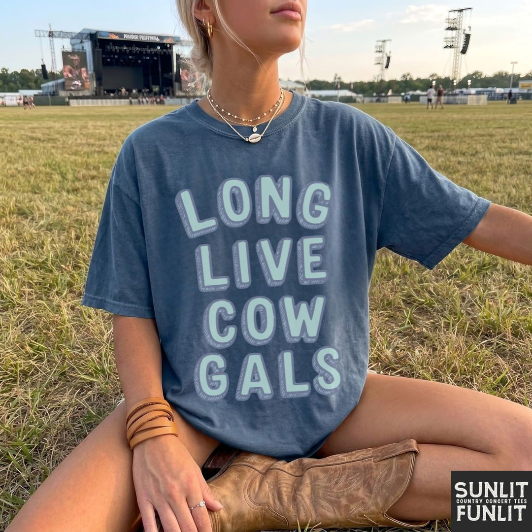 Retro Long Live Cow Gals Tee