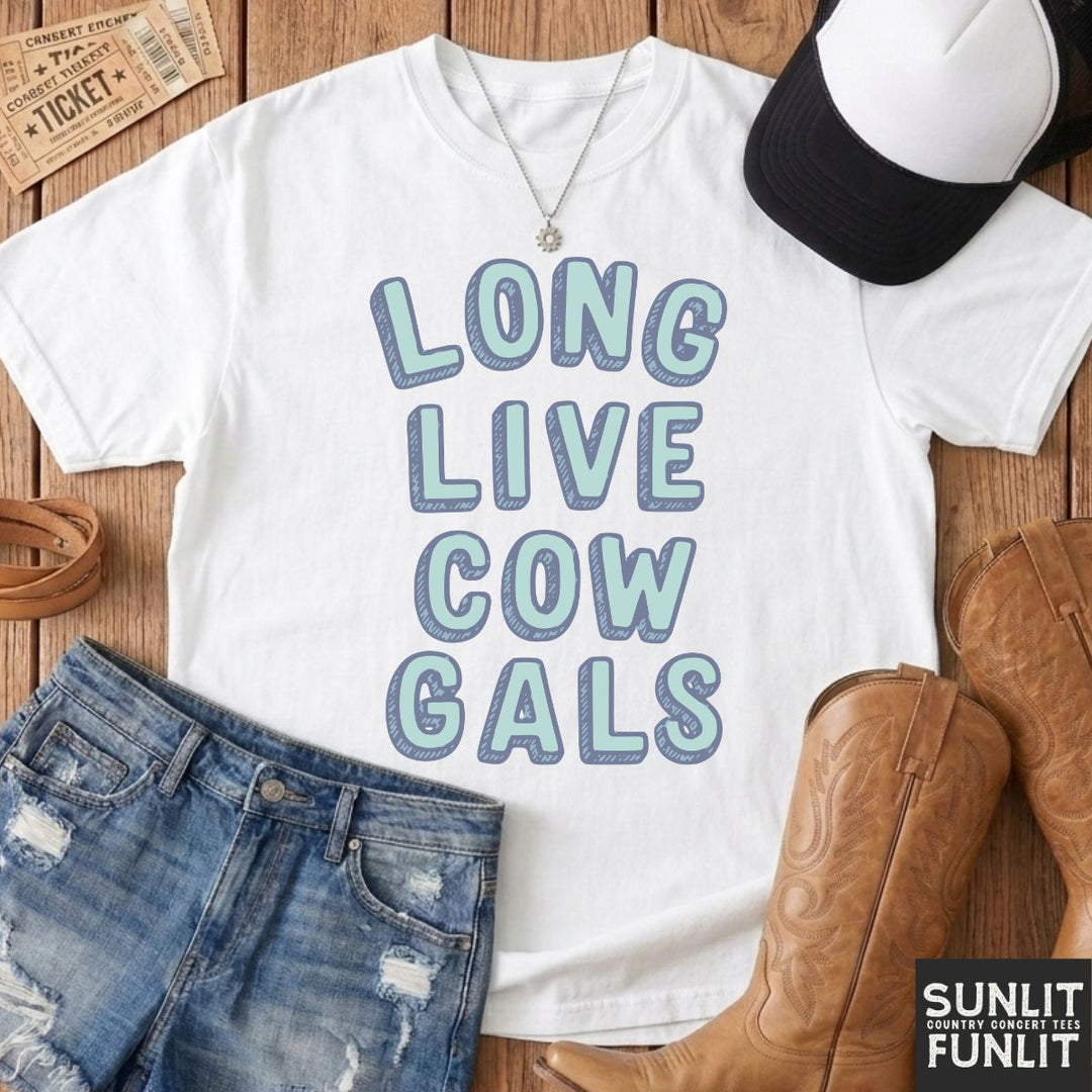 Retro Long Live Cow Gals Tee