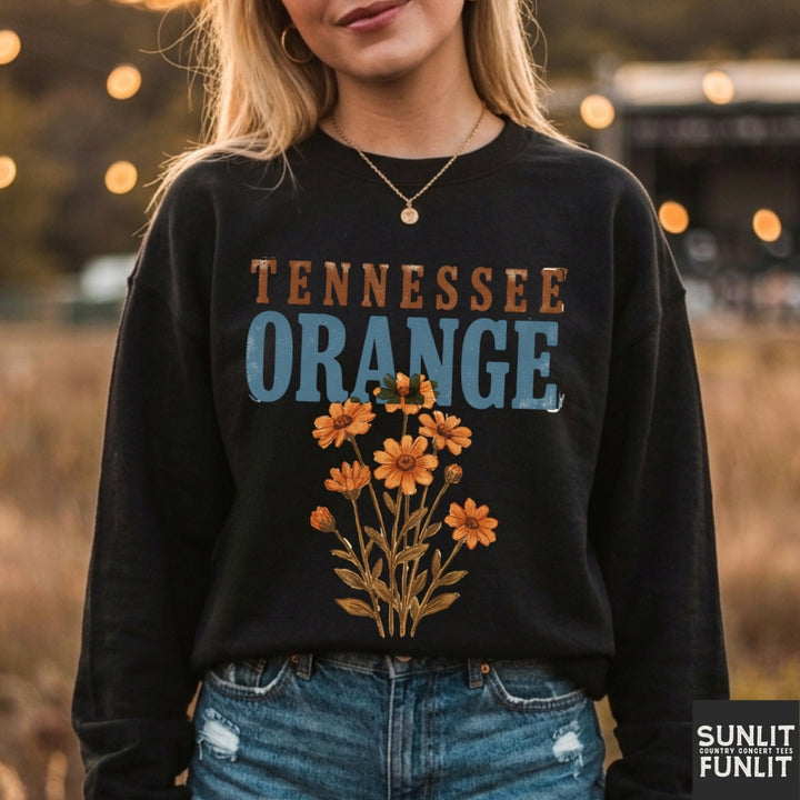 Tennessee Orange Flowers Sweatshirt
