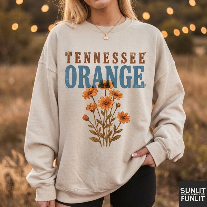 Tennessee Orange Flowers Sweatshirt