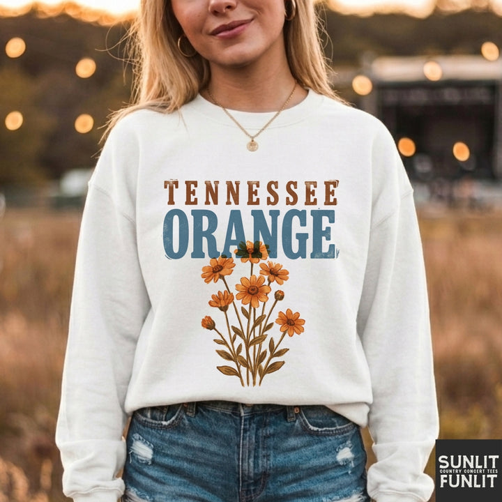 Tennessee Orange Flowers Sweatshirt