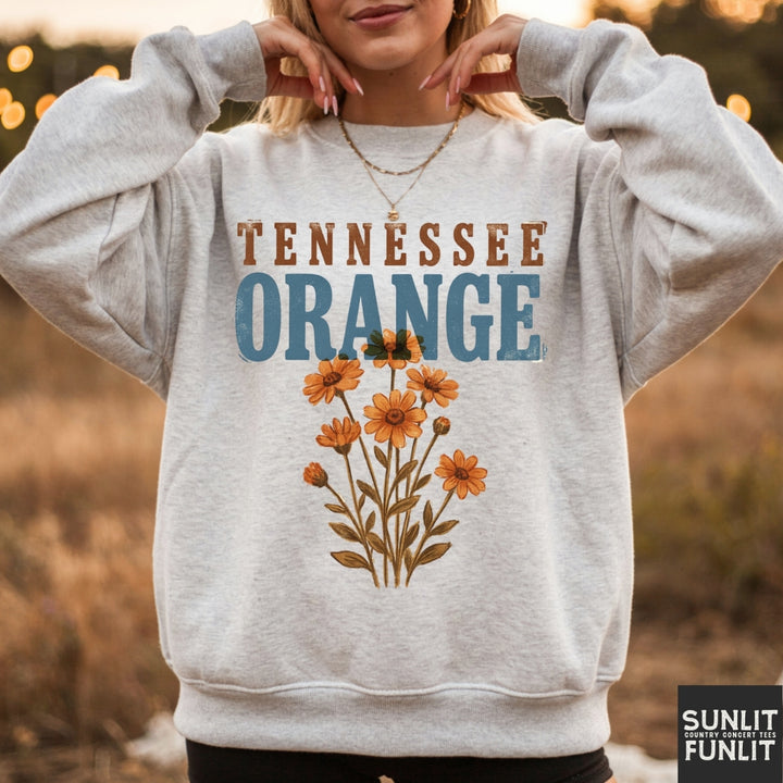 Tennessee Orange Flowers Sweatshirt