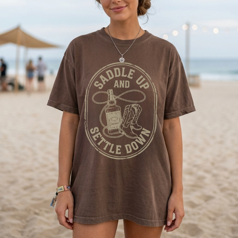 Saddle Up Settle Down Tee