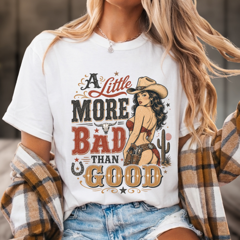 Little More Bad Ella Fan Tee