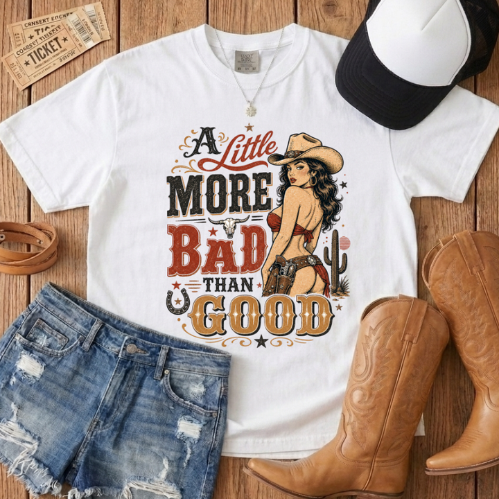 Little More Bad Ella Fan Tee