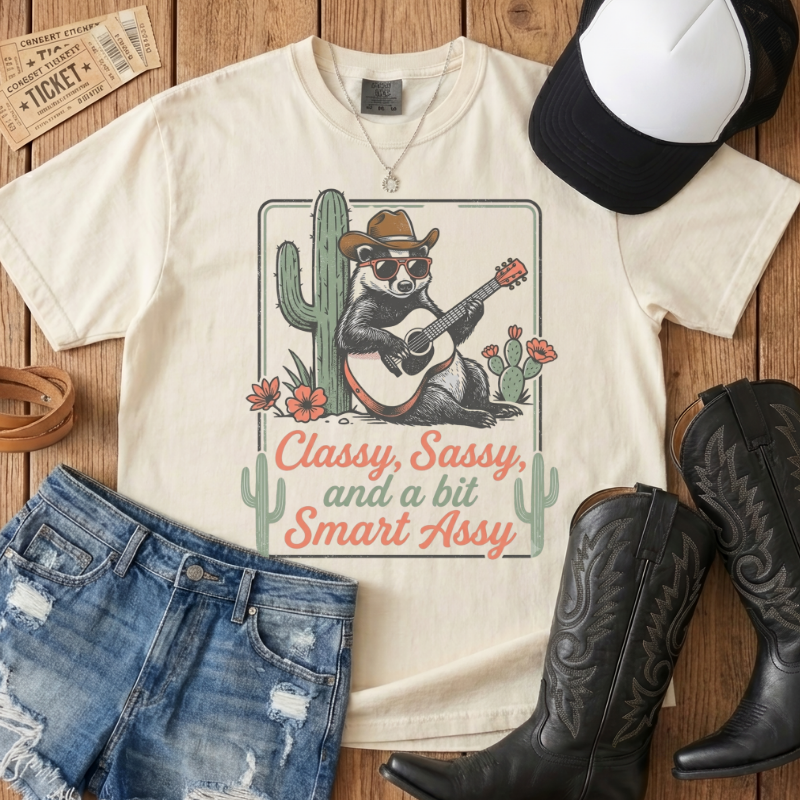 Classy Sassy & Smart Assy Badger Tee