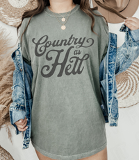 Thumbnail for A person wearing a gray t-shirt with the text 