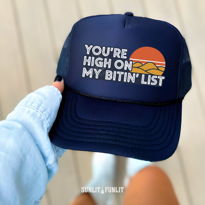 Bitin' List Retro Country Trucker Hat