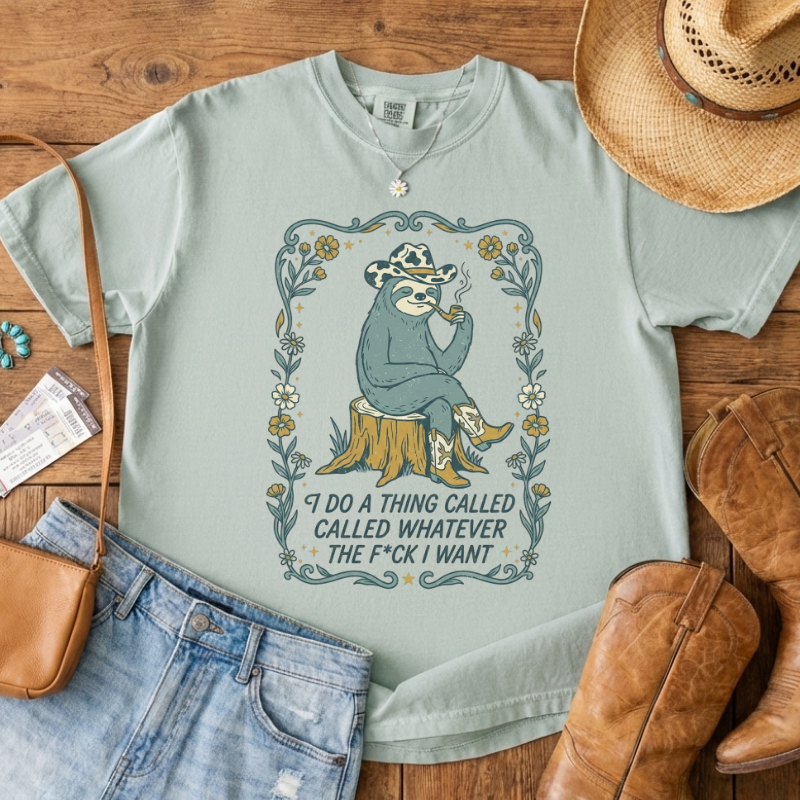 I Do Whatever I Want Sloth Tee