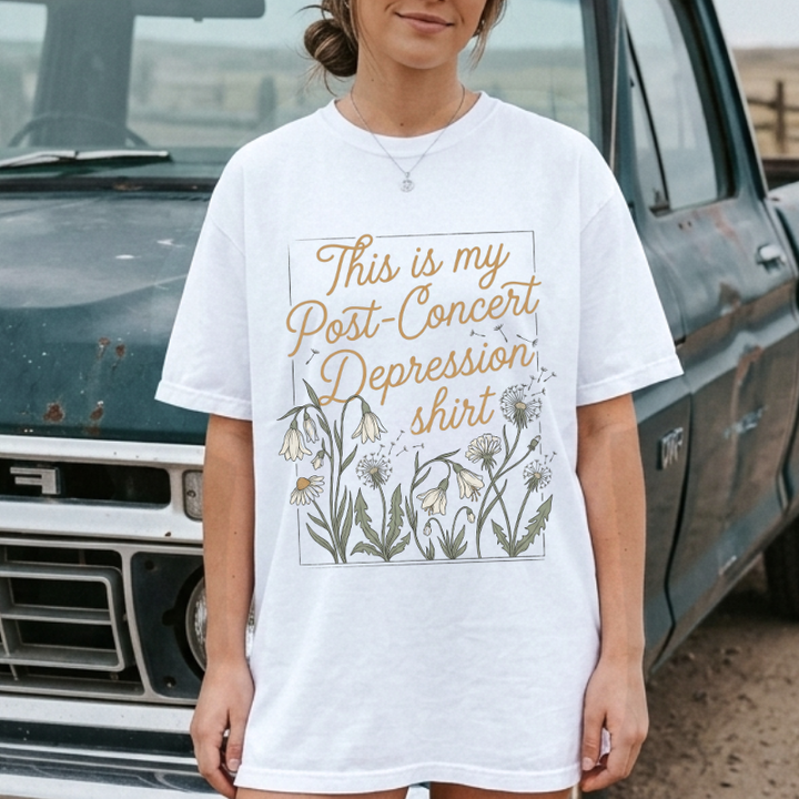 Post-Concert Depression Floral Tee