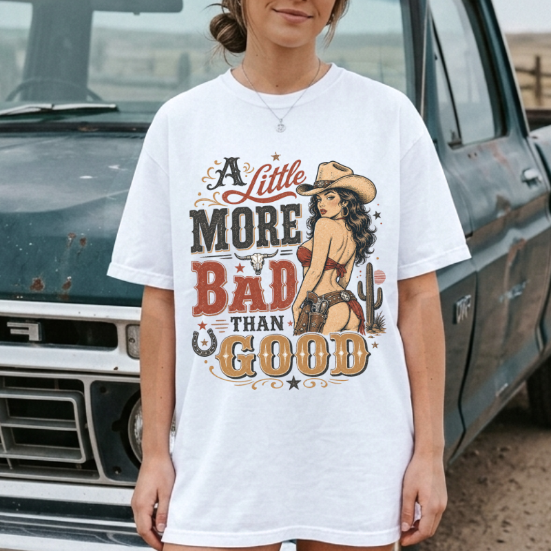 Little More Bad Ella Fan Tee