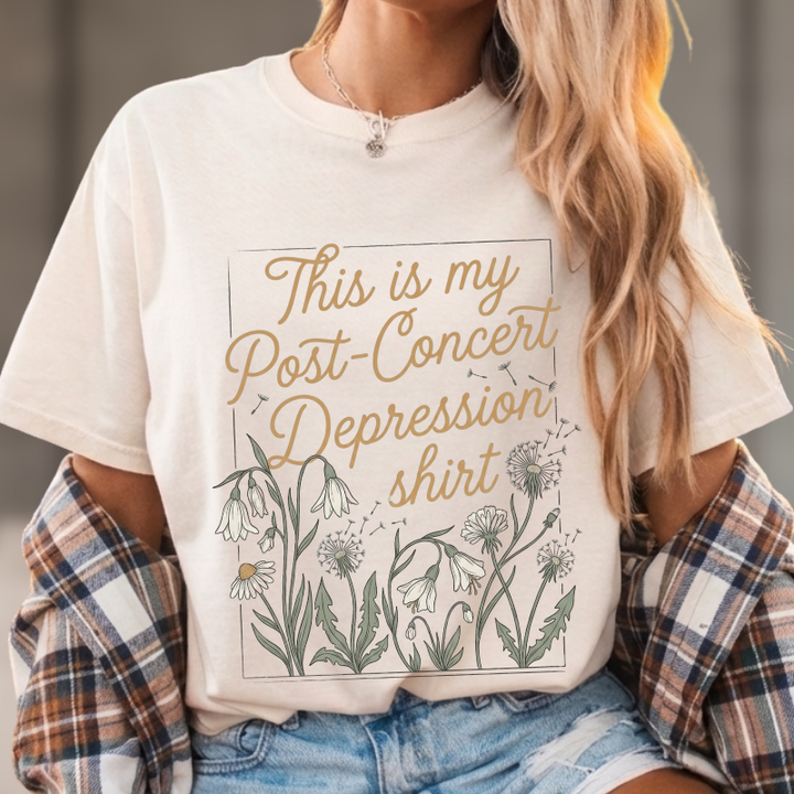 Post-Concert Depression Floral Tee
