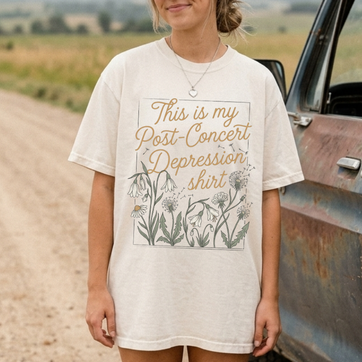 Post-Concert Depression Floral Tee