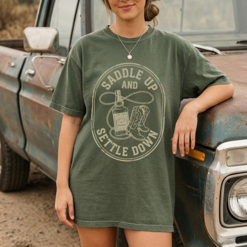 Saddle Up Settle Down Tee