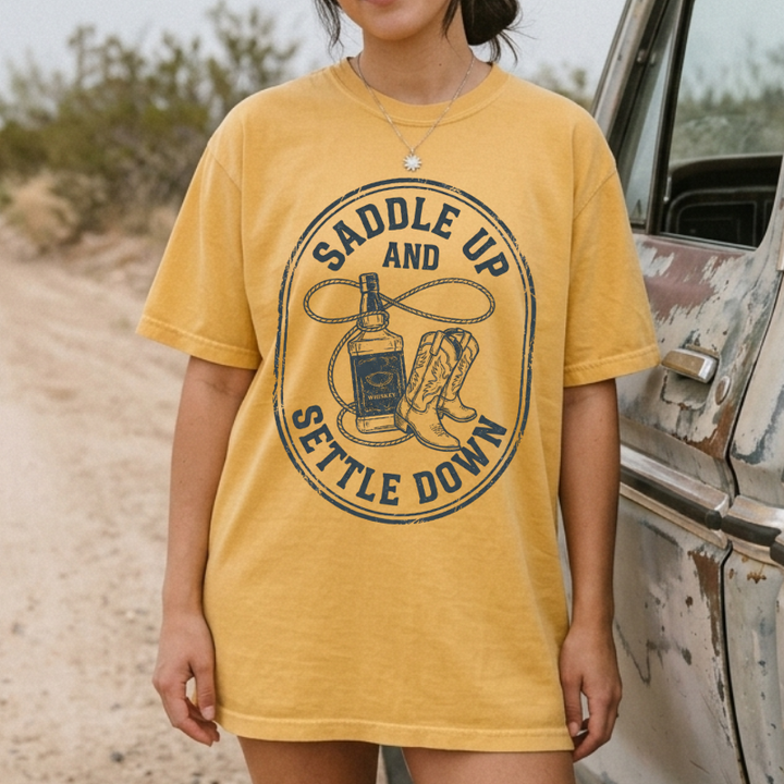 Saddle Up Settle Down Tee