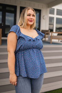 Thumbnail for Connect the Dots Peplum Blouse