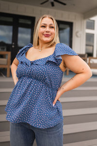 Thumbnail for Connect the Dots Peplum Blouse